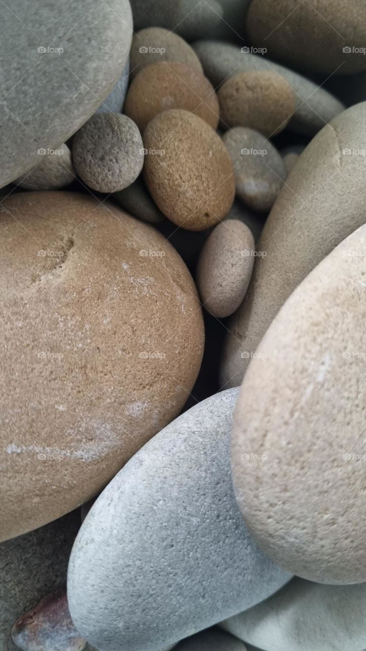 Just some smooth rocks.