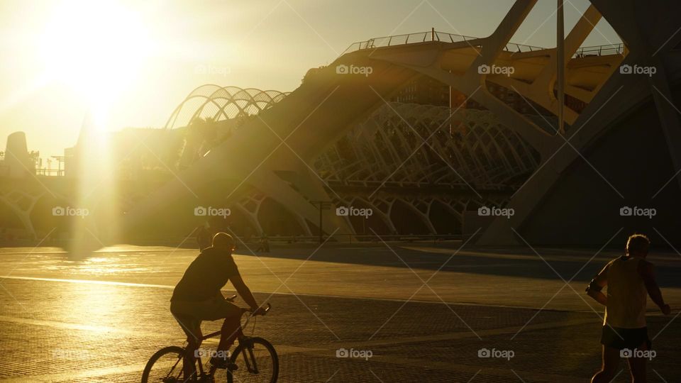 Bycicle#humans#sunset