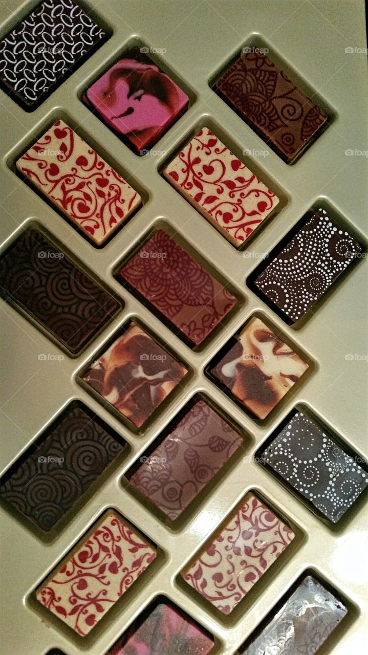 "Painted" Chocolates -- too pretty to eat!