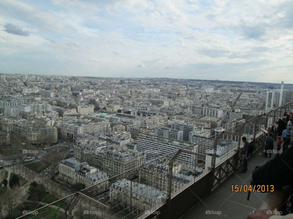 Paris as seen from Eiffel Tower