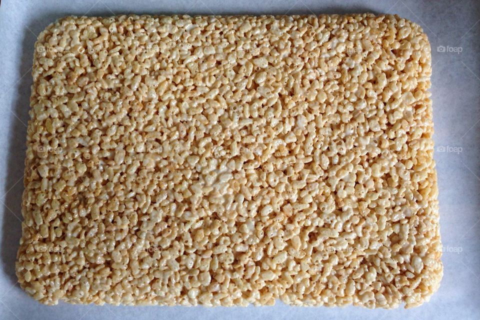 Homemade rice krispie treats 