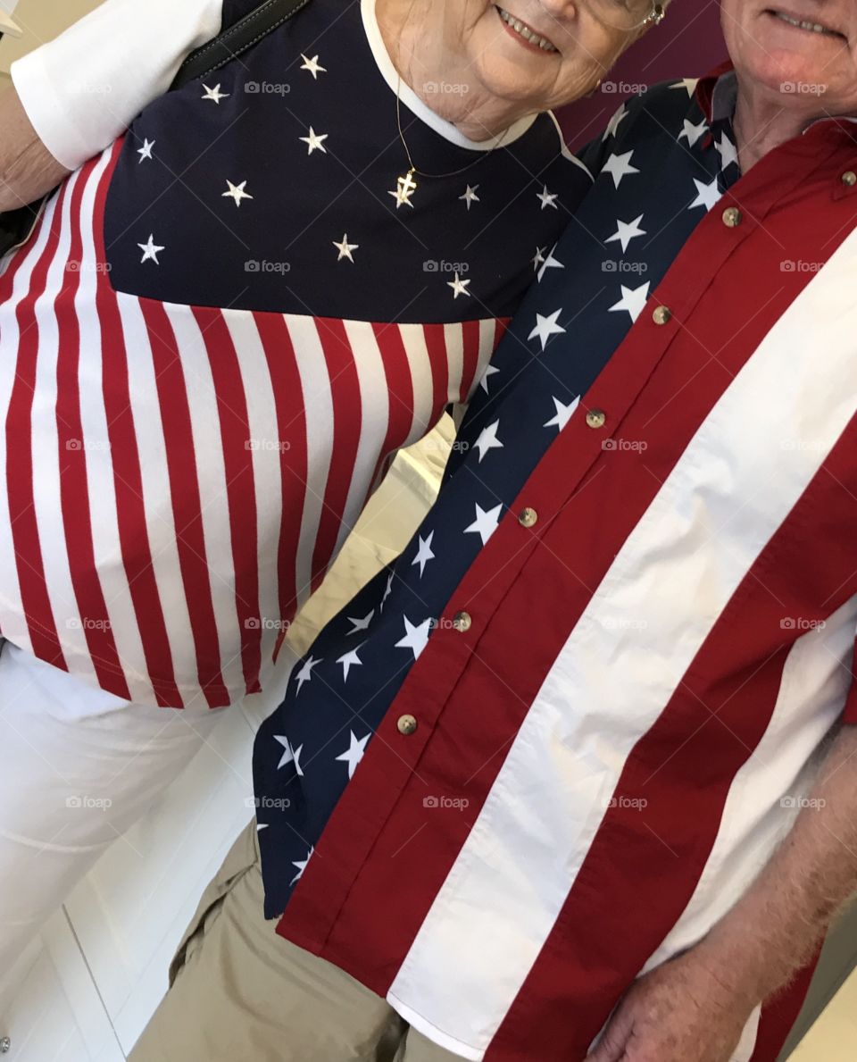 Flag day fashion statement 