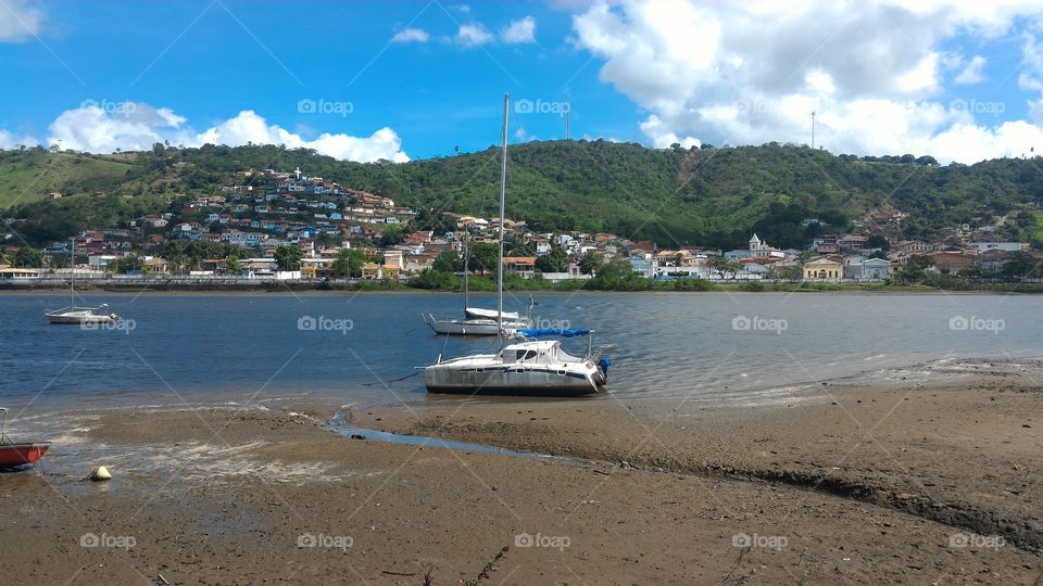 View of the city of São Félix in Bahia on the banks of the Paraguassu River