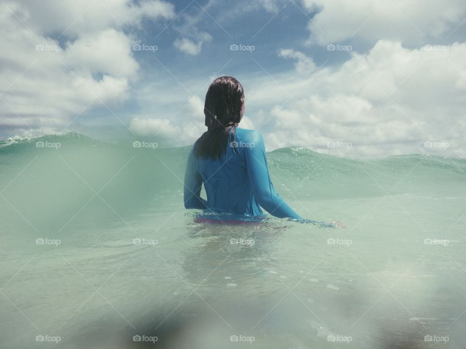Girl in the Waves