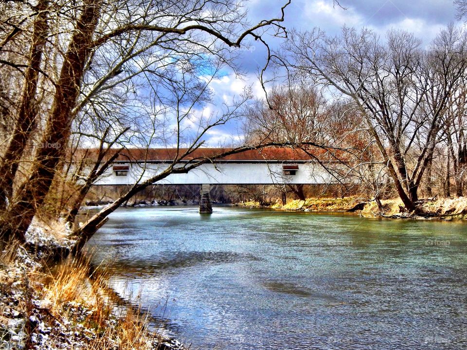 Covered bridge in Indiana 