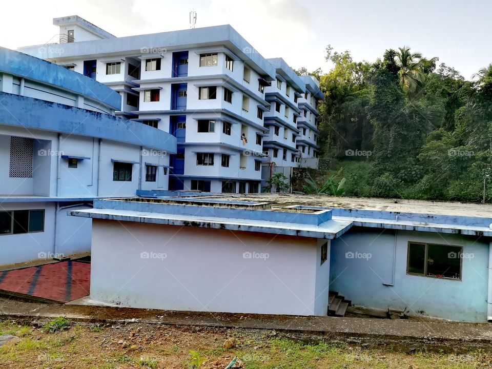 Hostel, Building, Monsoon, Mobile Photography, Greenery.