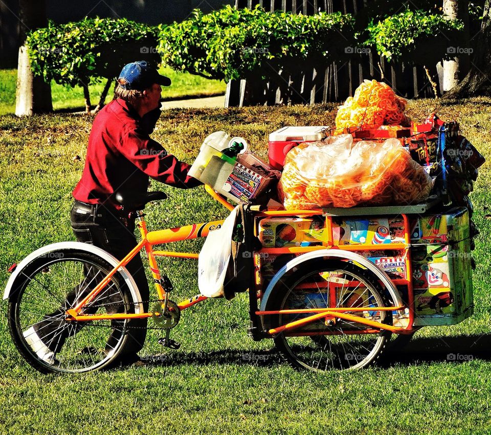 Street vendor in California