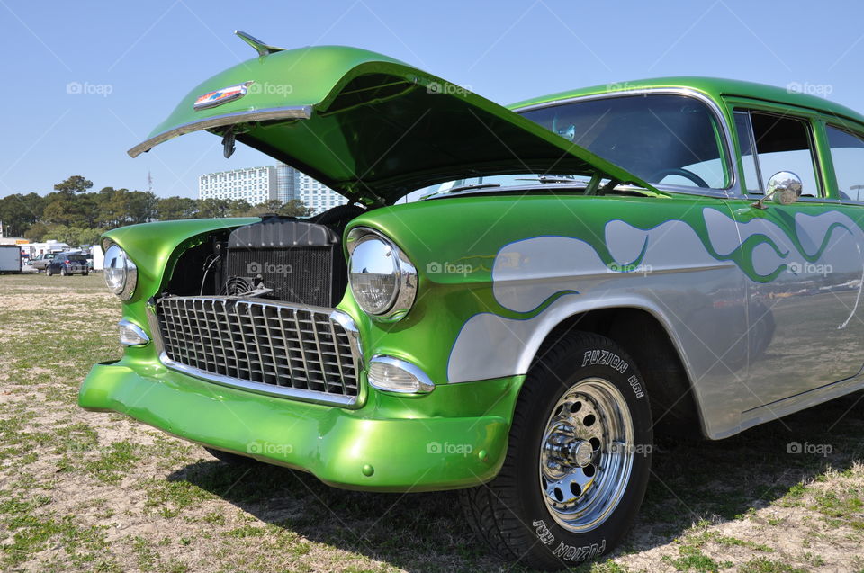 Classic Chevrolet hot rod. 