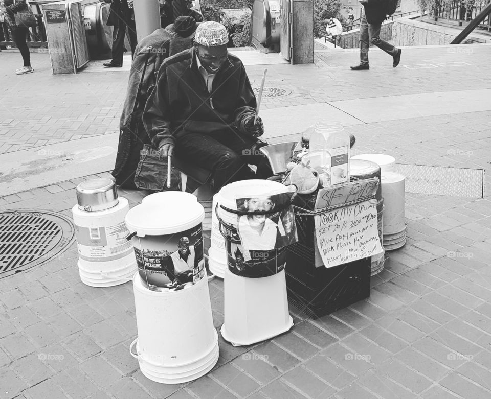 Street Drummer at San Francisco