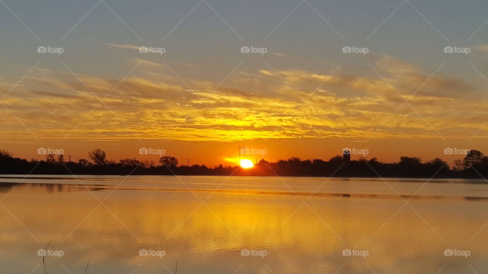 Sunrise At Purcell City Lake Purcell Oklahoma