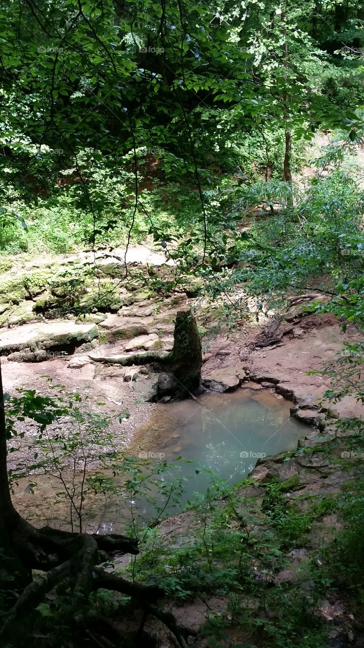 Echo Spring. Isolated underground fresh water spring.