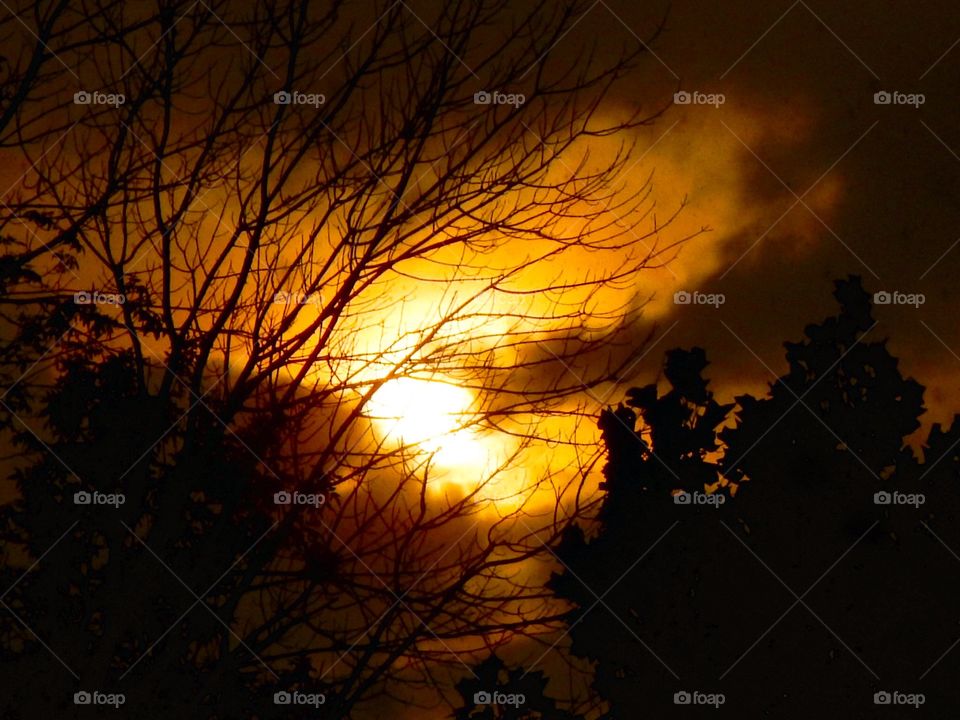 Sunset view in Indiana 