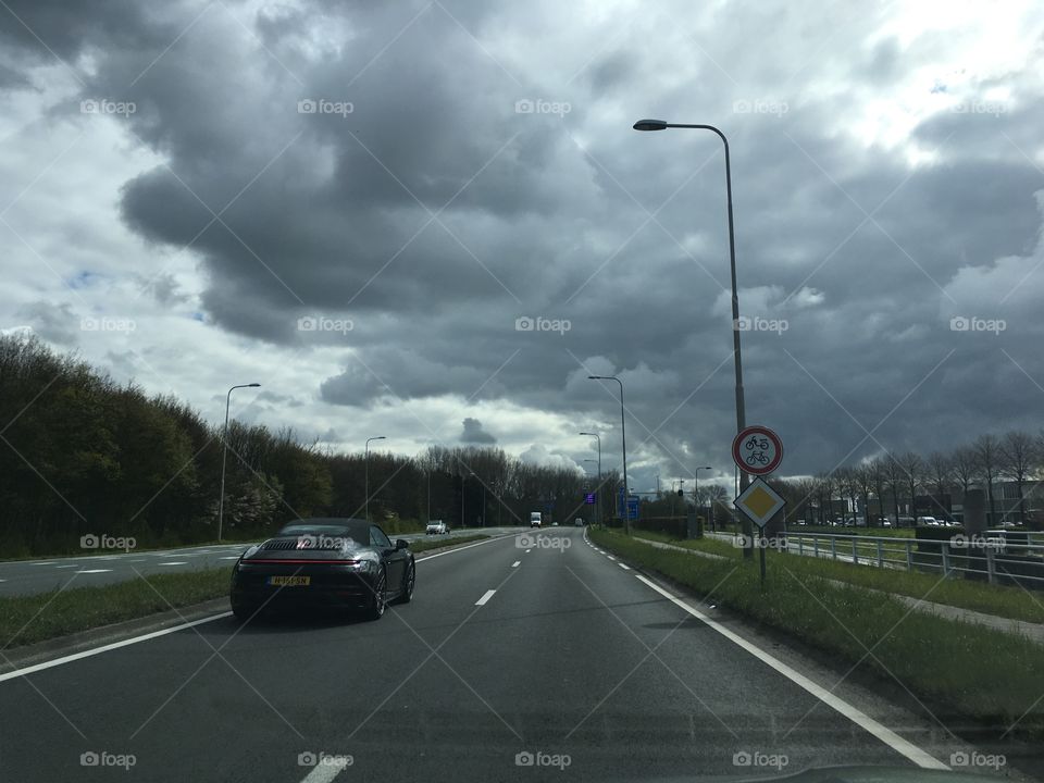 Porsche black in the Netherlands