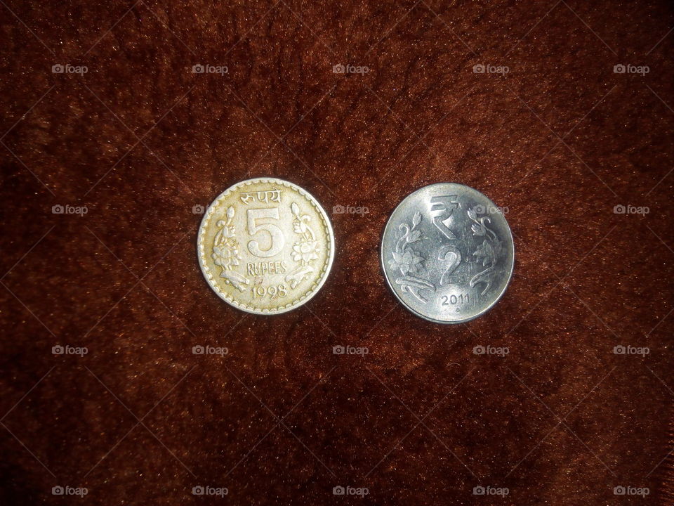 India coin 5rs and 2rs