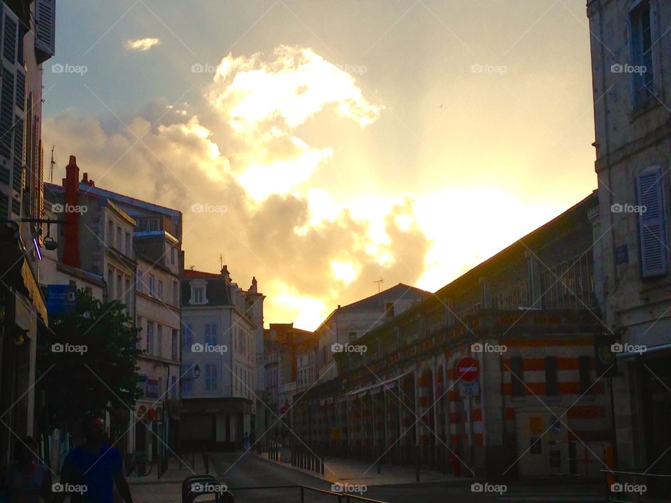 Sunset in La Rochelle