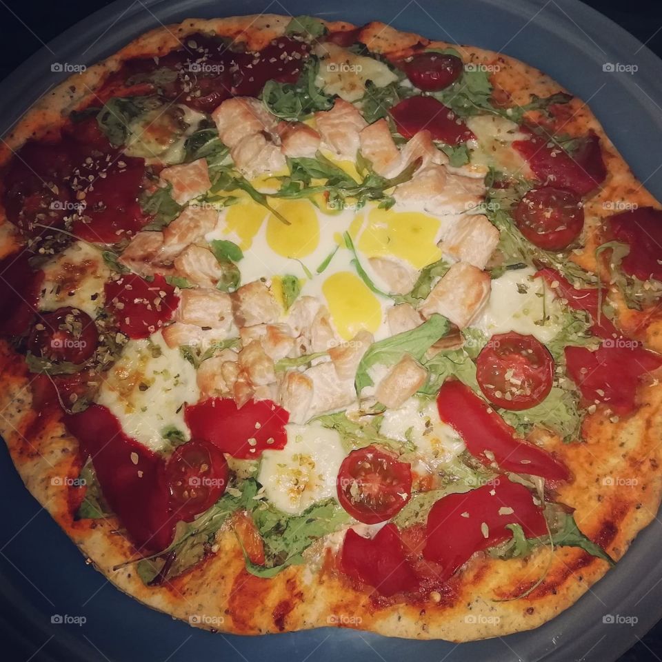 Healthy pizza 