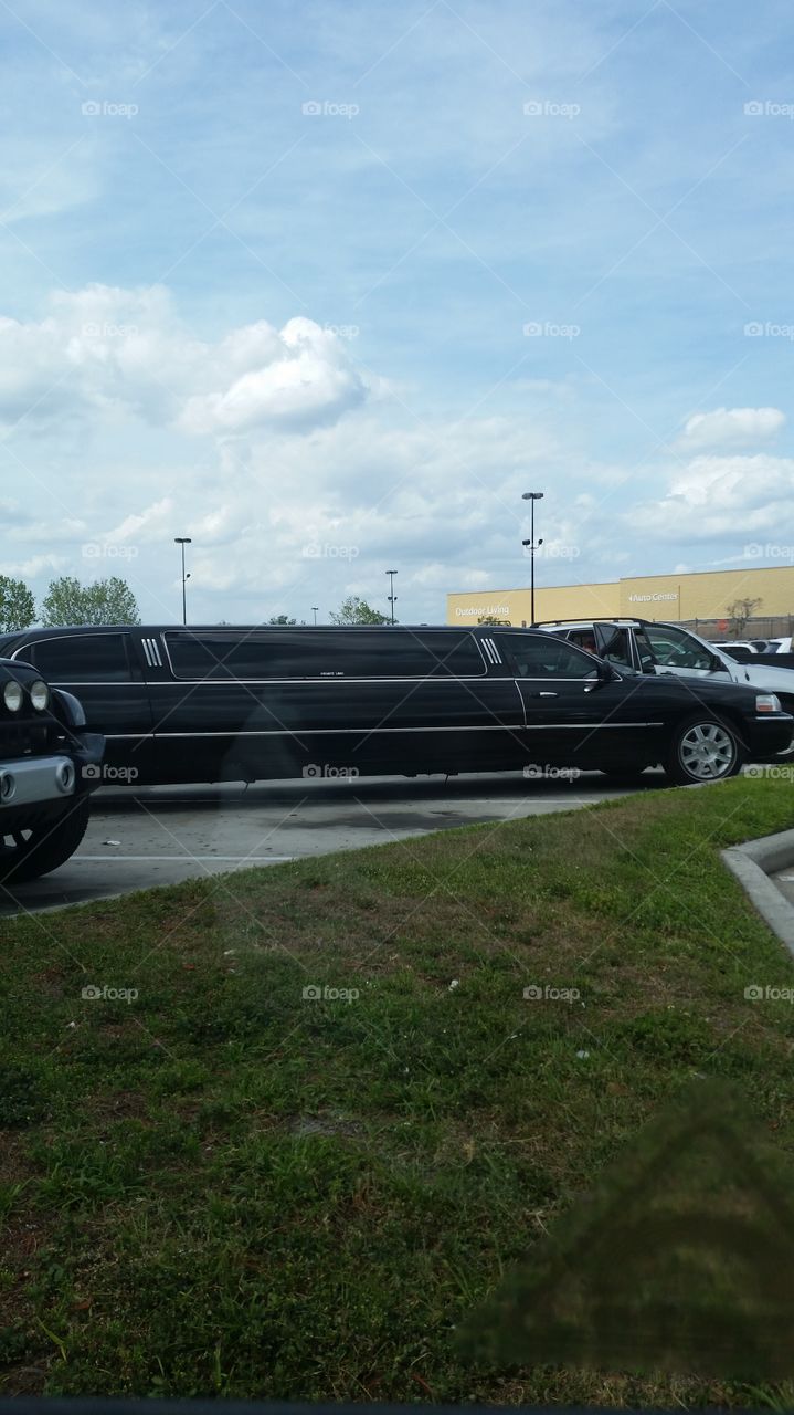 black limousine