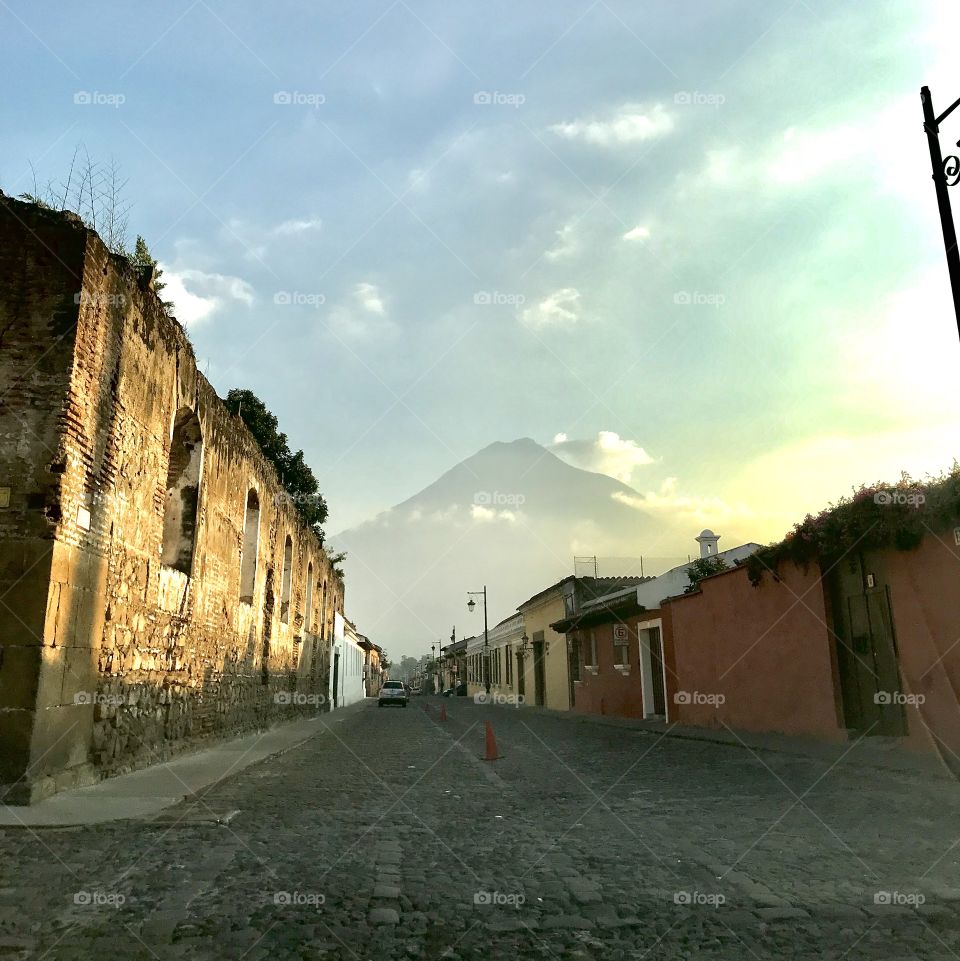 Antigua Guatemala, volcán de agua 