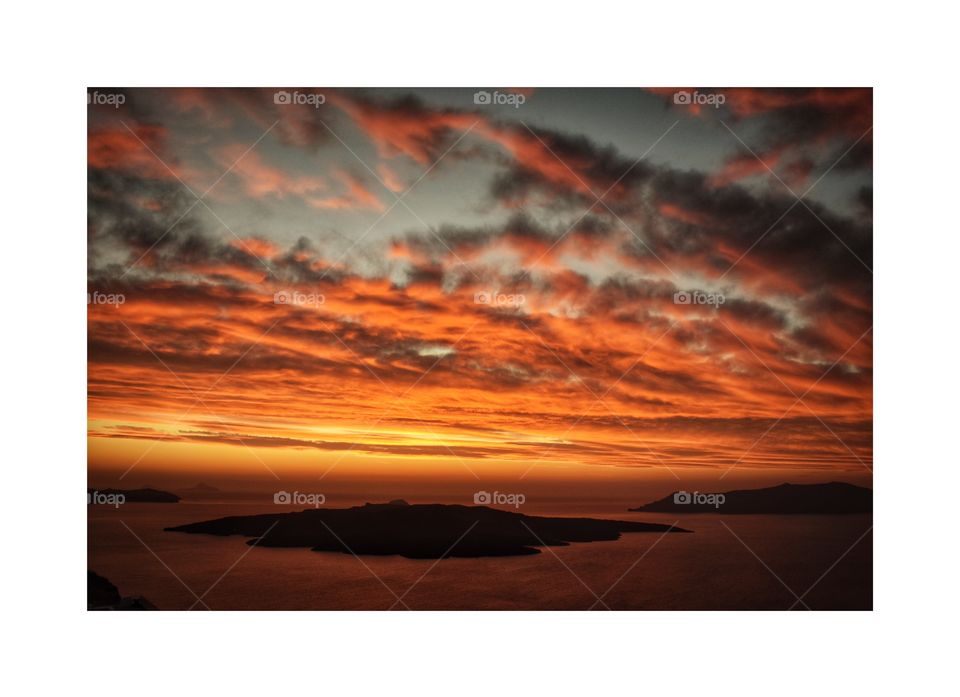 Sunset in Santorini