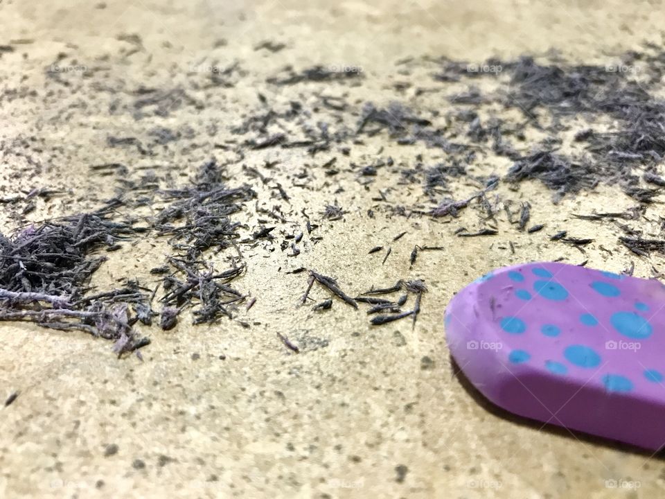 Lots of mistakes and erasing