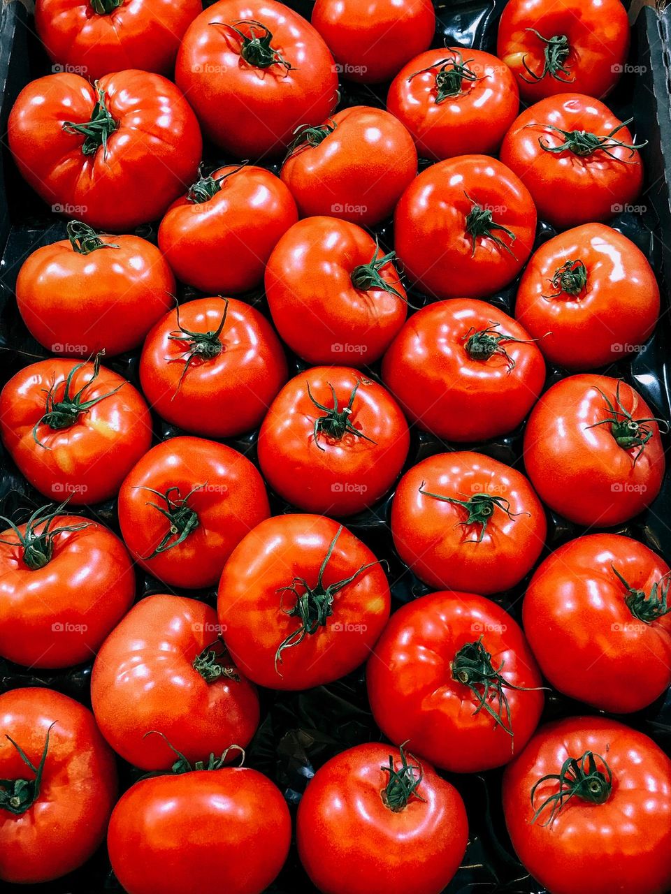 Circle, tasty tomatoes