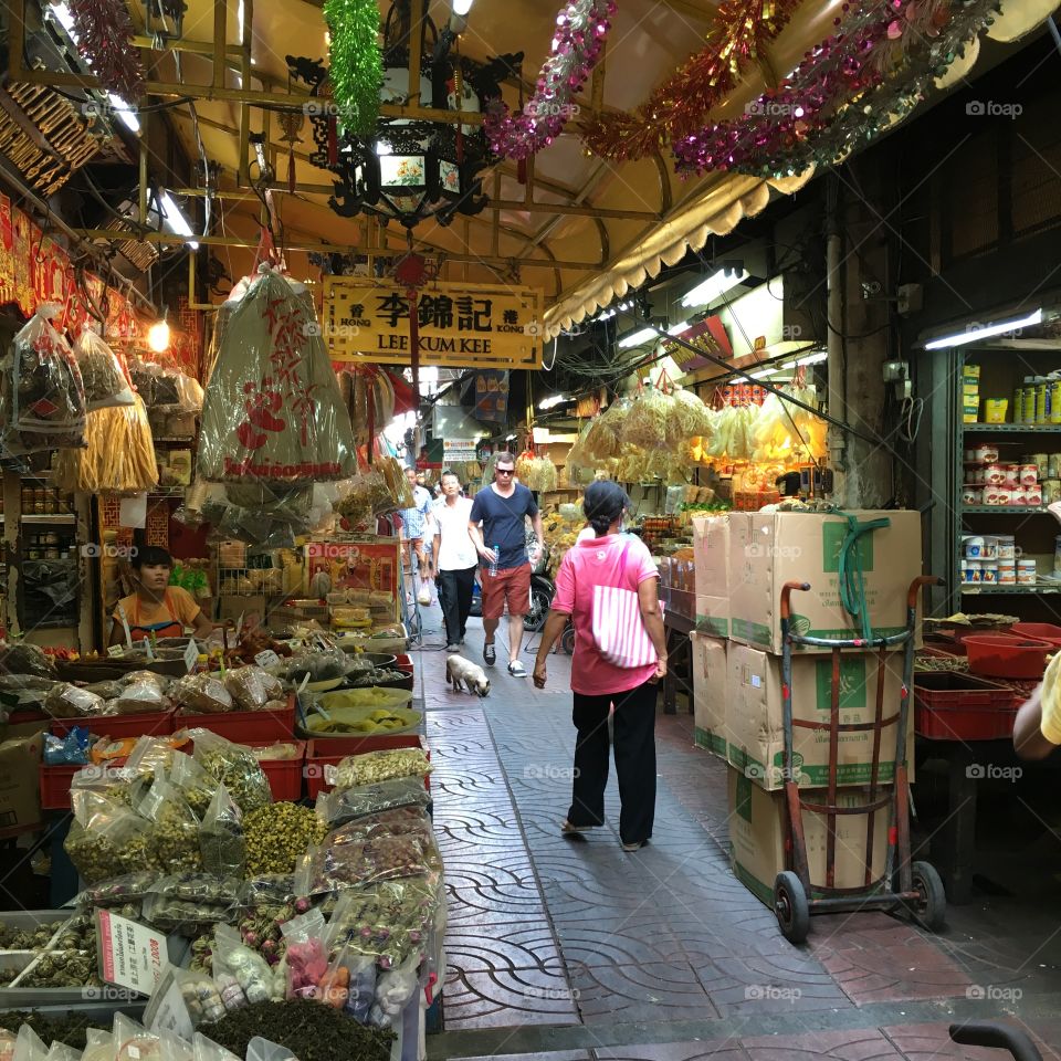 Chinatown alley Bangkok Thailand 