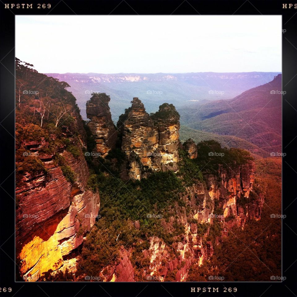 3 sisters Australia . Blue mountains, Australia 