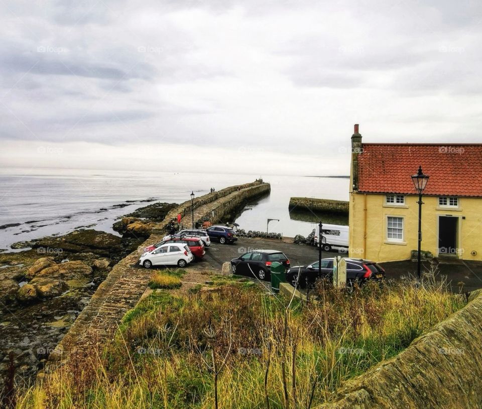 Scottish house by the sea