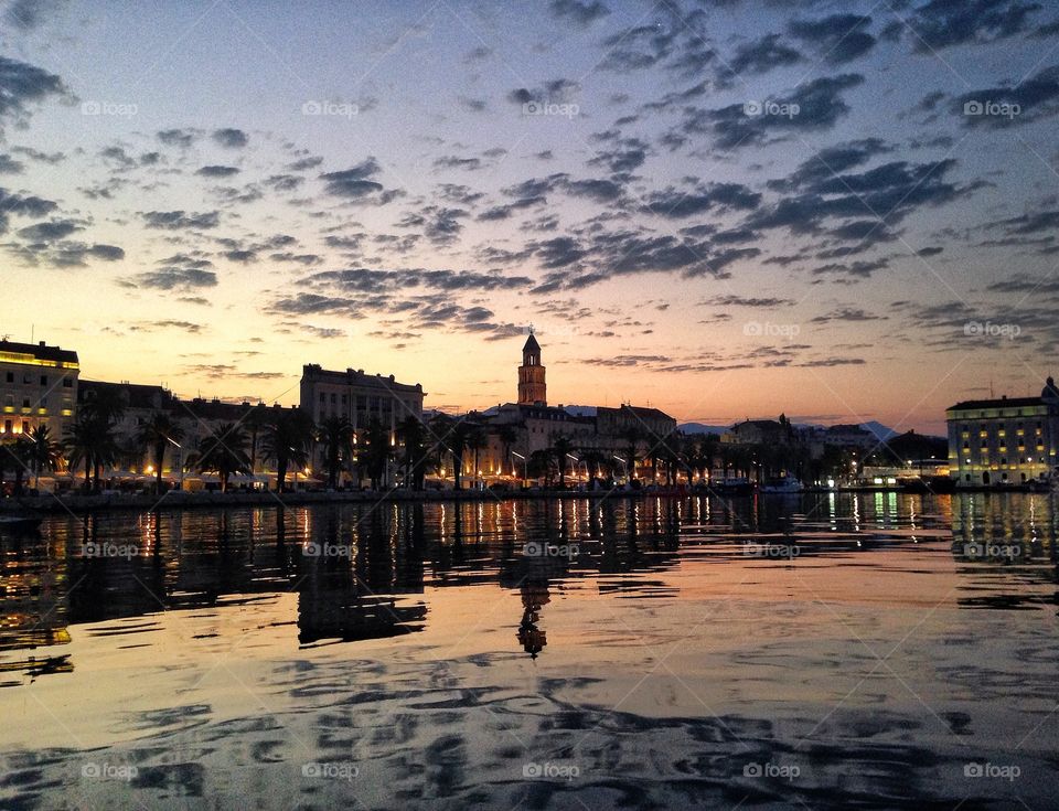 Dual to dawn in Split, Croatia. 