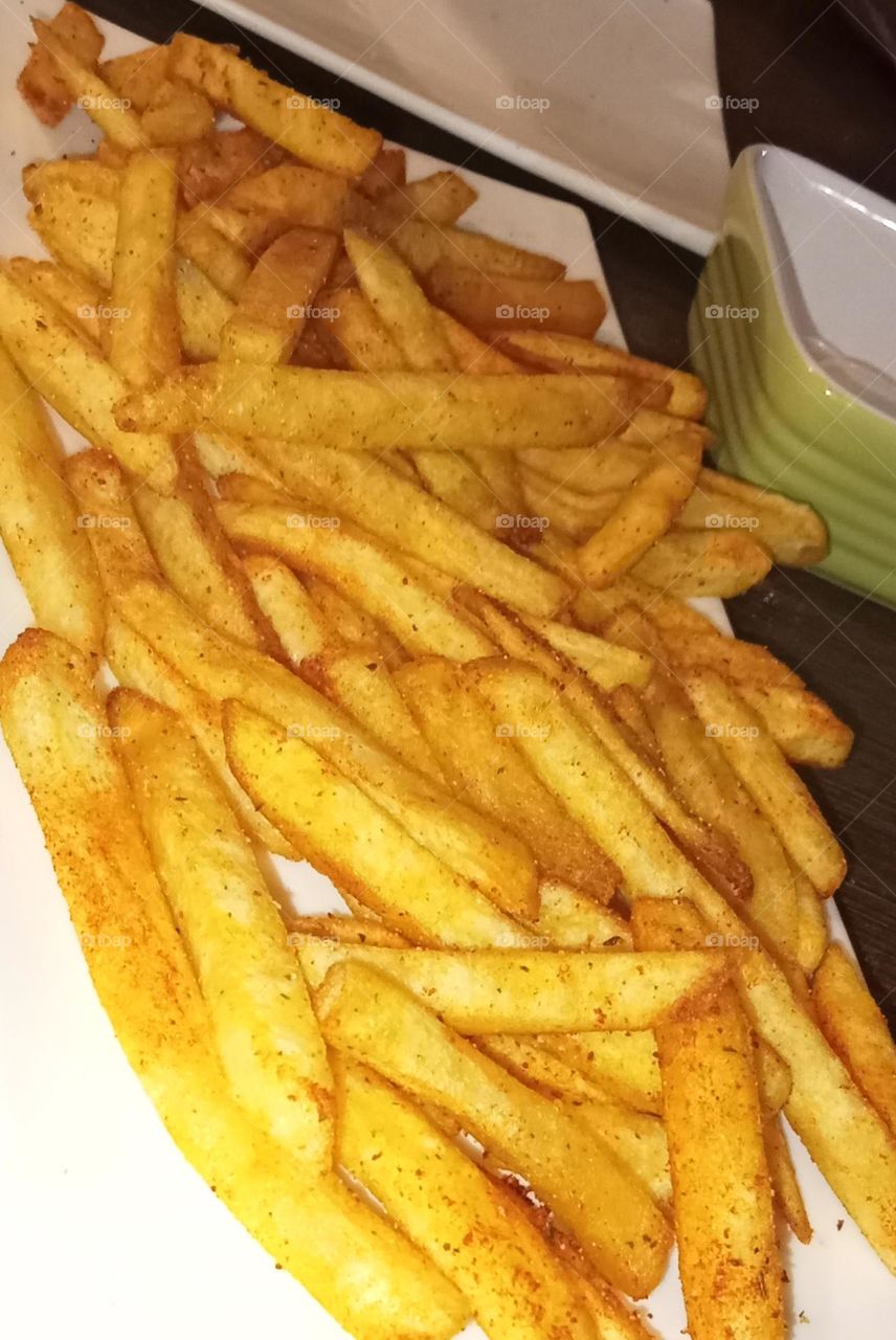 This is masala french fries is very tasty food and delicious 😋 masala french fries recipe which you can prepare in 15 minutes. These masala fries are really easy to make and tastier than the basic french fries. yummy 😋