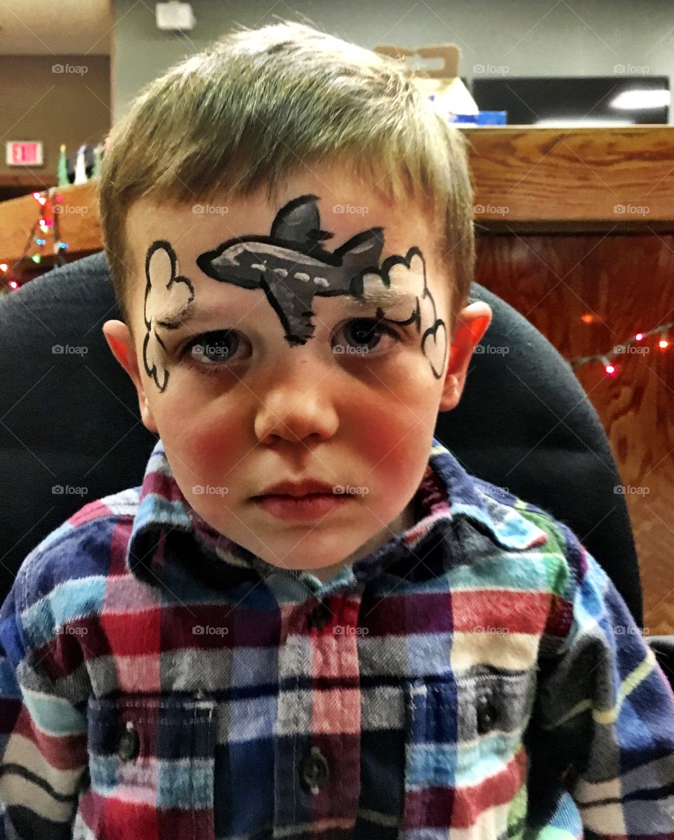 Airplane Face Paint