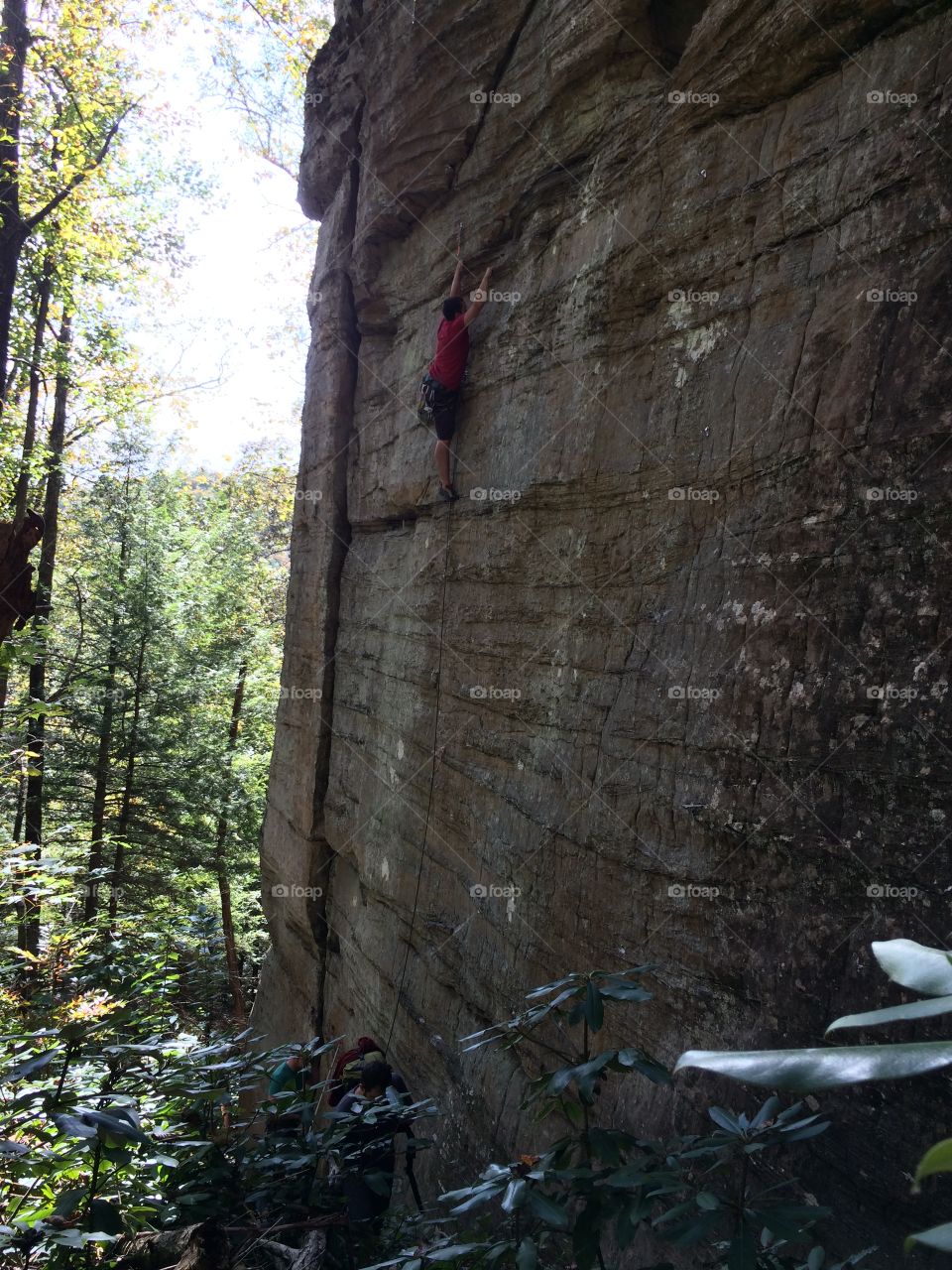 Climbing at Miller Fork