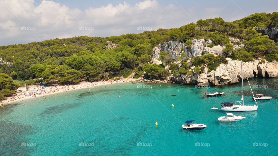 turquoise water and sandy beach