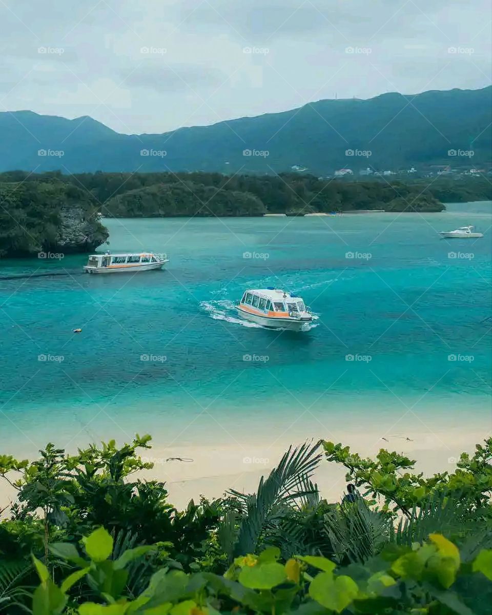 Glory be to God, the magnificent and picturesque view and the natural green trees are a view that is nothing more wonderful than it