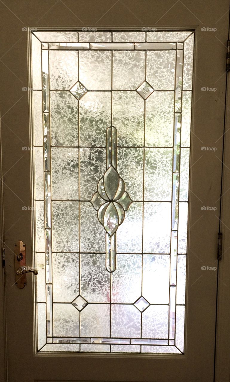 Fancy glass door