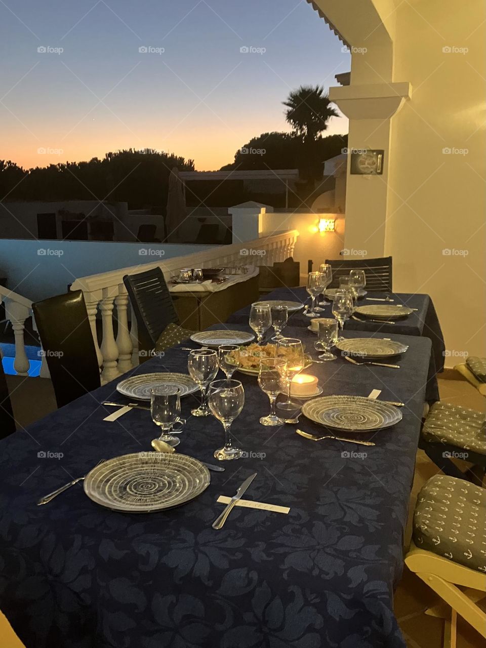 Ready for evening dinner