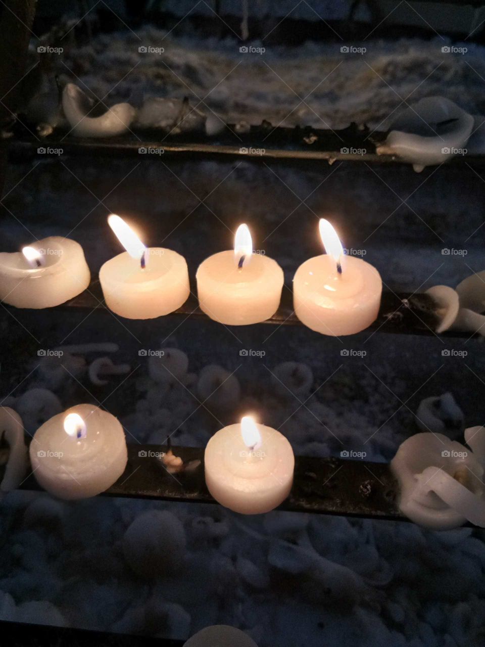 Candle lighting at Redemptorist Church in Baclaran, Pasay City.