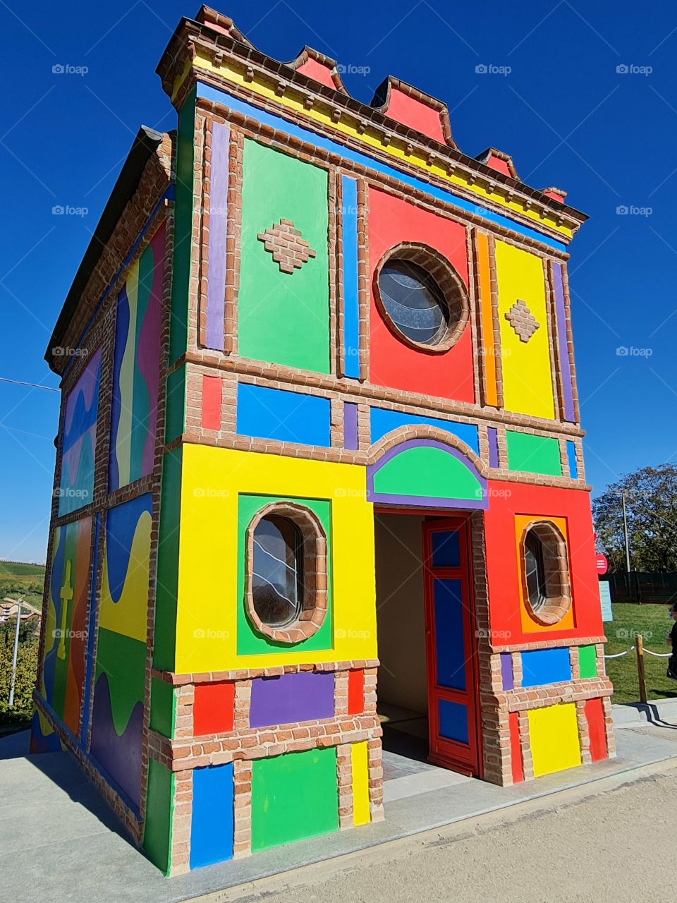 Colored Chapel in La Morra