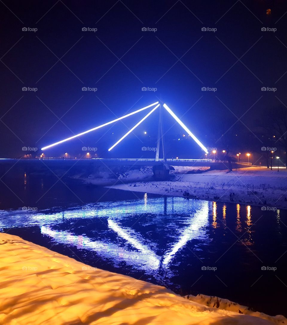 Neon bridge