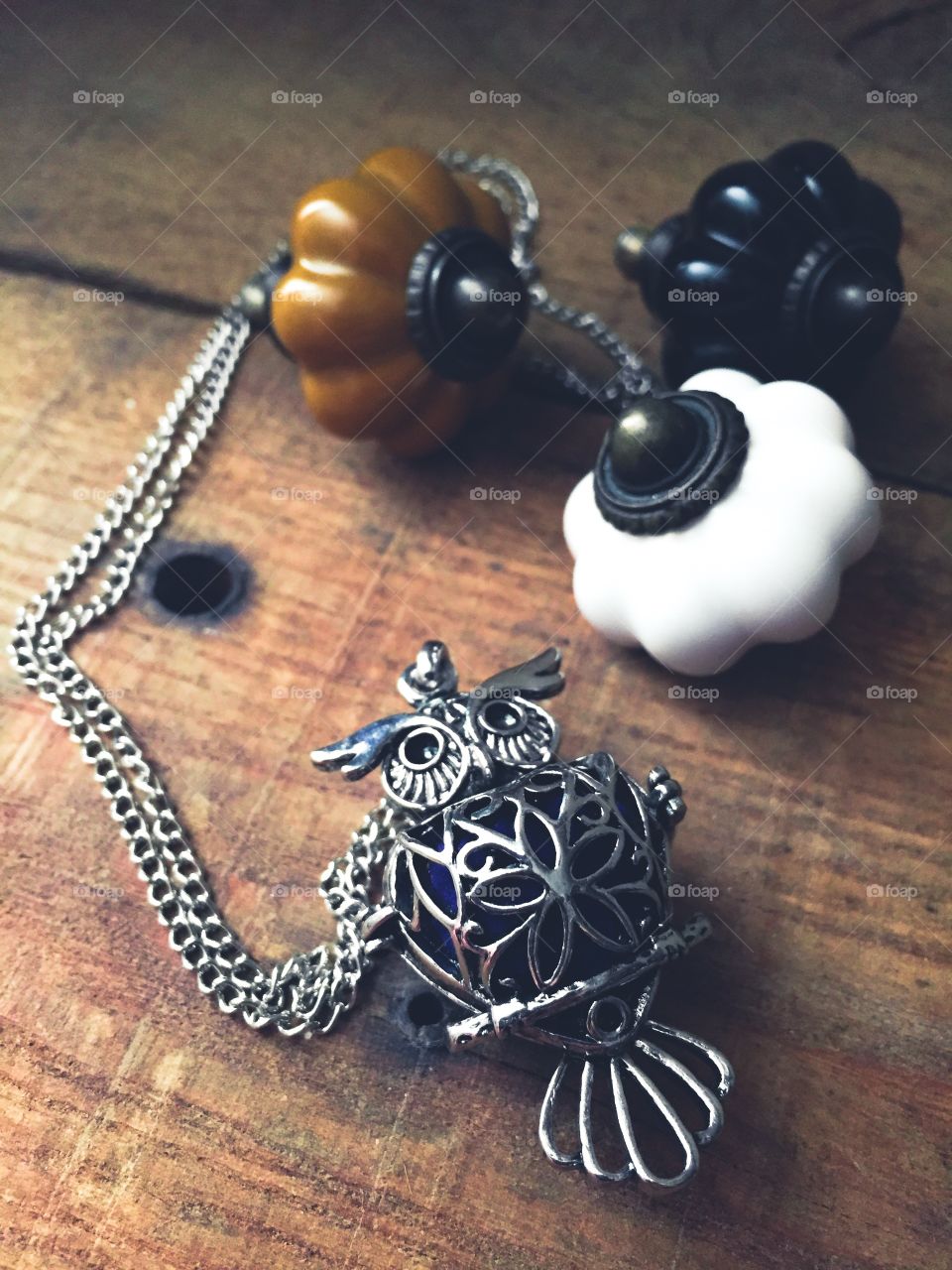 Owl Necklace & Knobs 