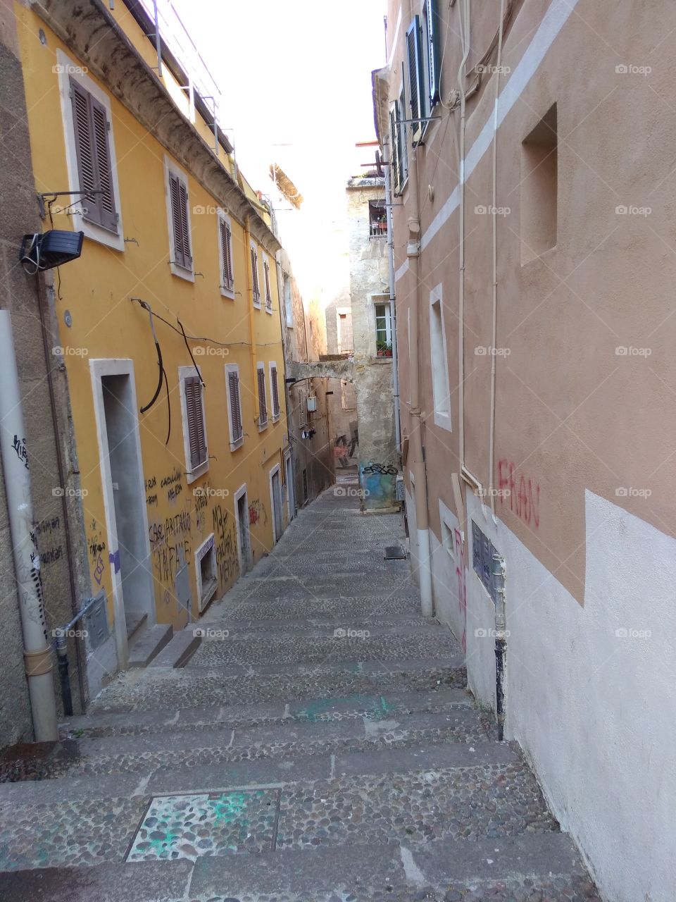 Glimpse of Sassari, historic center