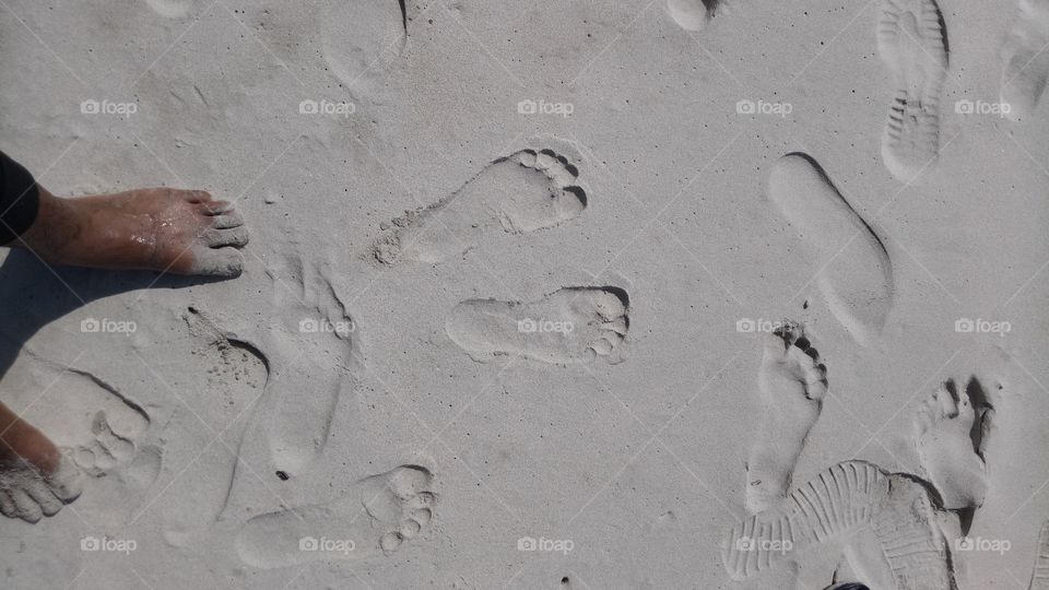 sand footprint