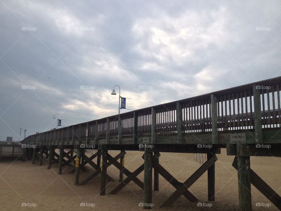 Beach pier