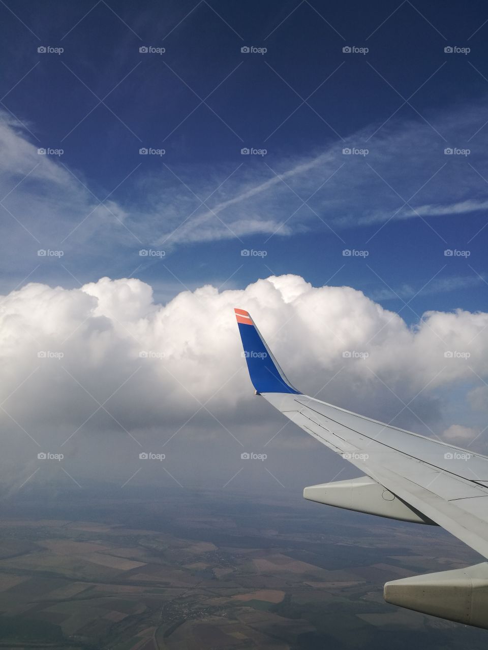 clouds on the wing