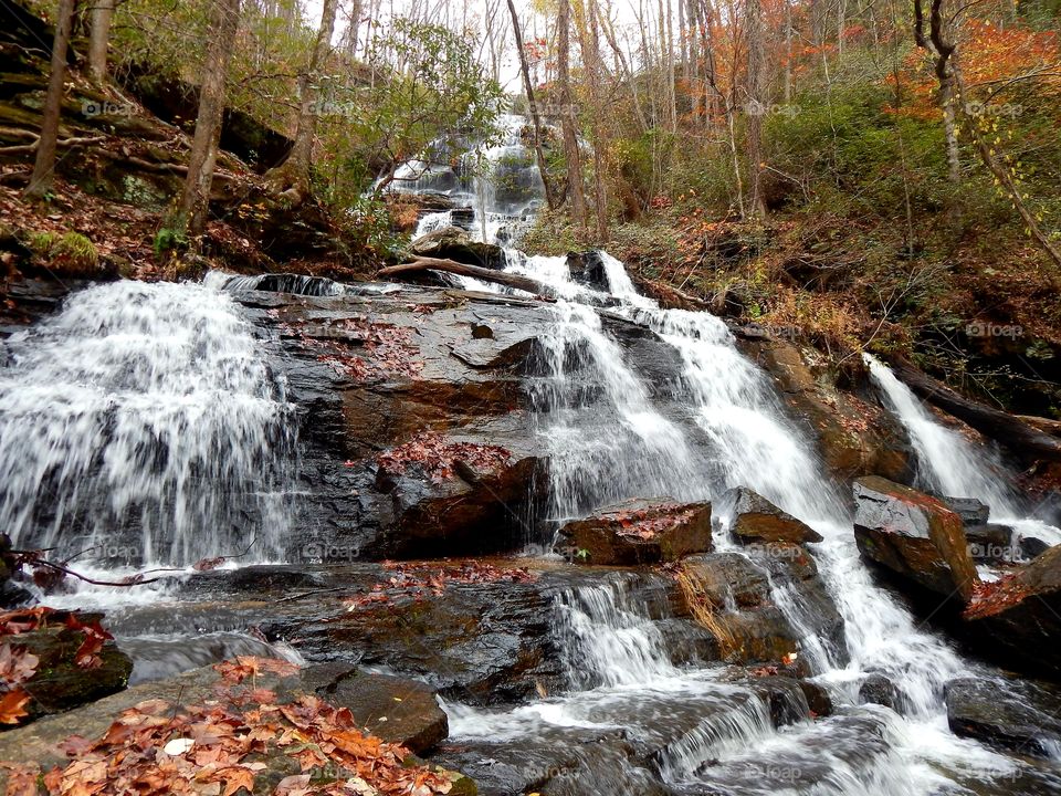 Issaqueena falls in Oconee county, South Carolina