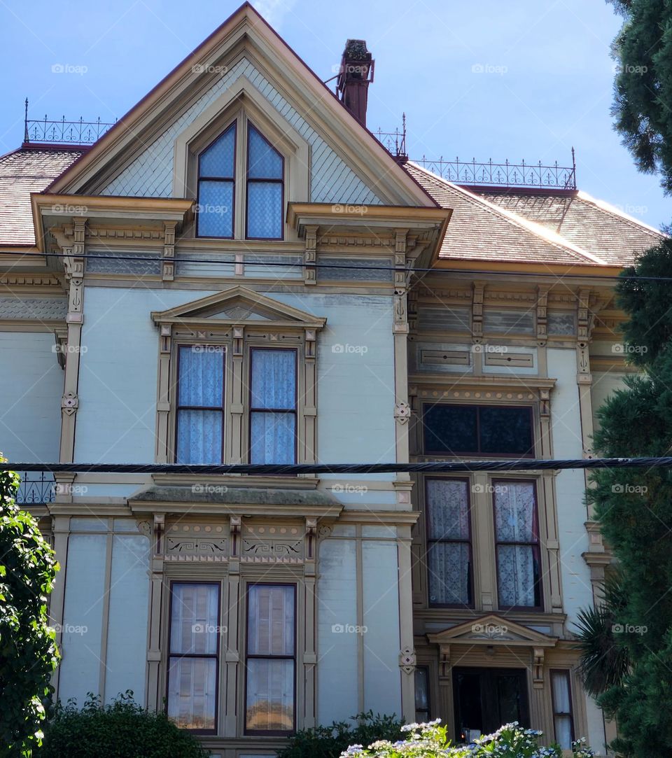 The historic Victorian era Flavel House in Astoria Oregon is impressive in its size and ornamentation