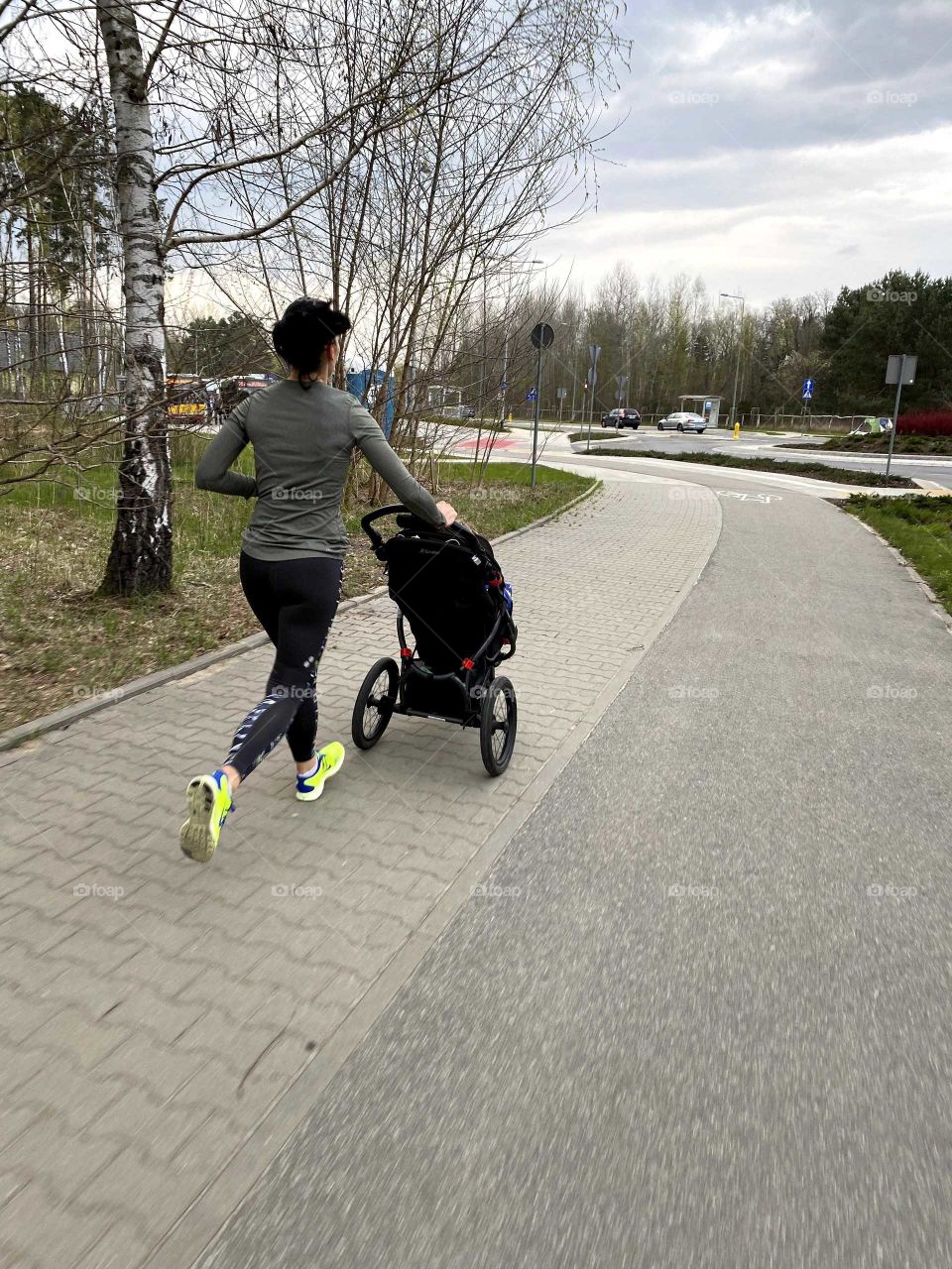 Running with a son