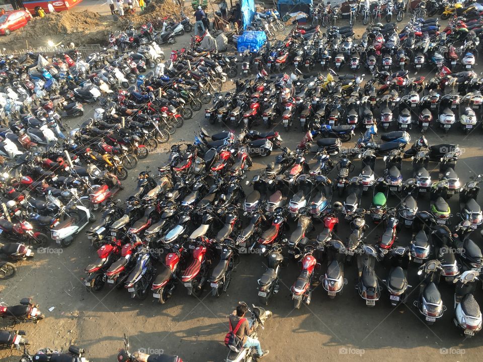 Bike Parking outside a railway station