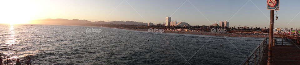 Sunset from the Santa Monica Pier