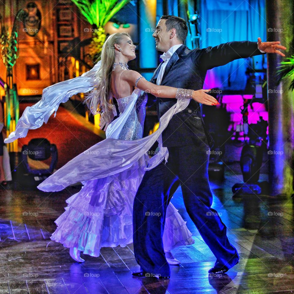 dance. beautiful couple dancing 